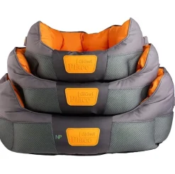Gigwi Camas^PLACE CAMA REDONDA GRIS/NARANJO MEDIUM 65x40x20 cm