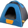 Gigwi Casas Y Transportadoras Para Gatos | Camas^Place Casa Cama Iglu Gris y Azul - Talla S