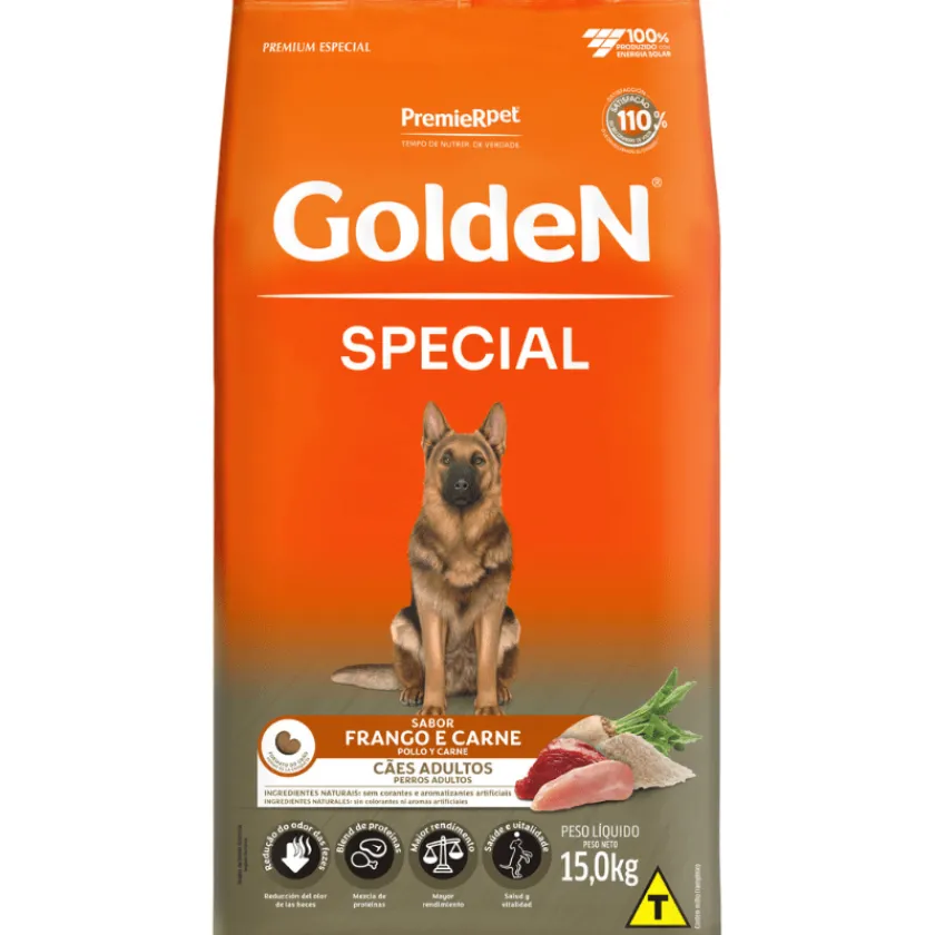 Brit Fresh Adultos (1 A 7 Años)^Golden Formula Especial Perro Adulto Pollo y Carne 15 kg