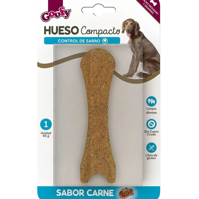 Goofy Masticables^Hueso Compacto Raza Mediana 1 Unidades