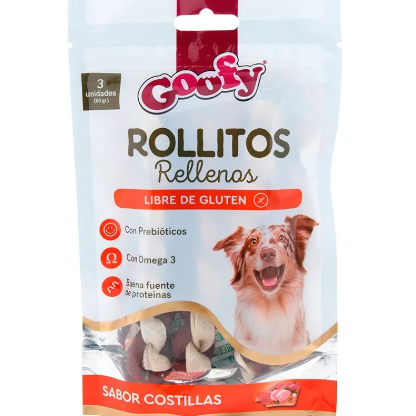 Goofy Masticables^Rollitos Rellenos Raza Mediana Grande 60gr