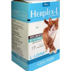 Drag Pharma Vitaminas Y Suplementos^Herplex - L Lisina para gatos 30 ml.