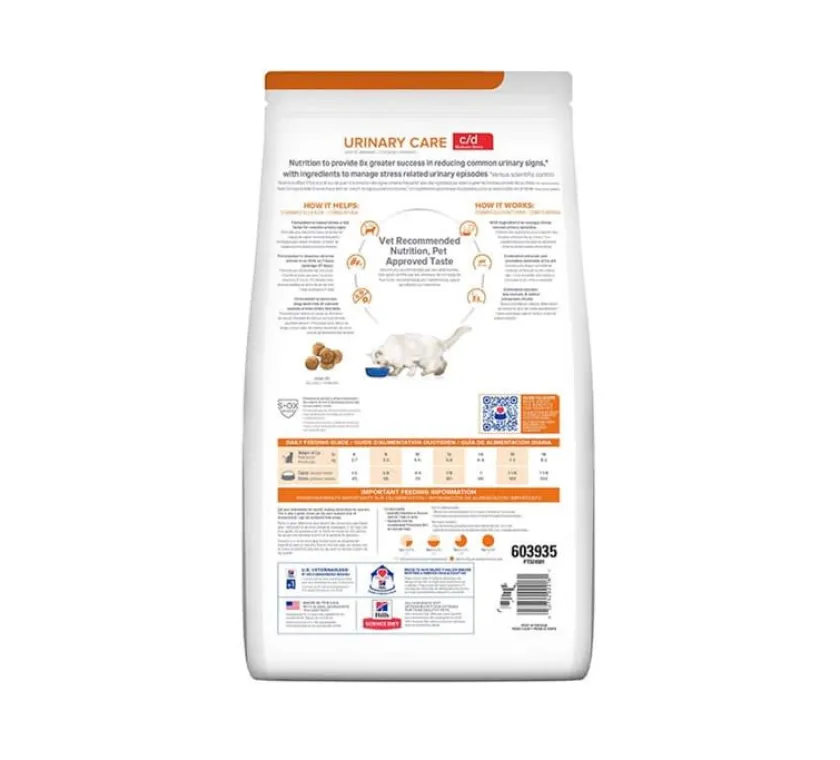 Hills Alimentación Medicada^c/d Stress Felino - Cuidado Urinario 1.8kg