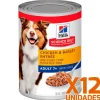 Hills Húmedos^Dog Senior Lata Pollo y Cebada 370gr X 12 Unidades