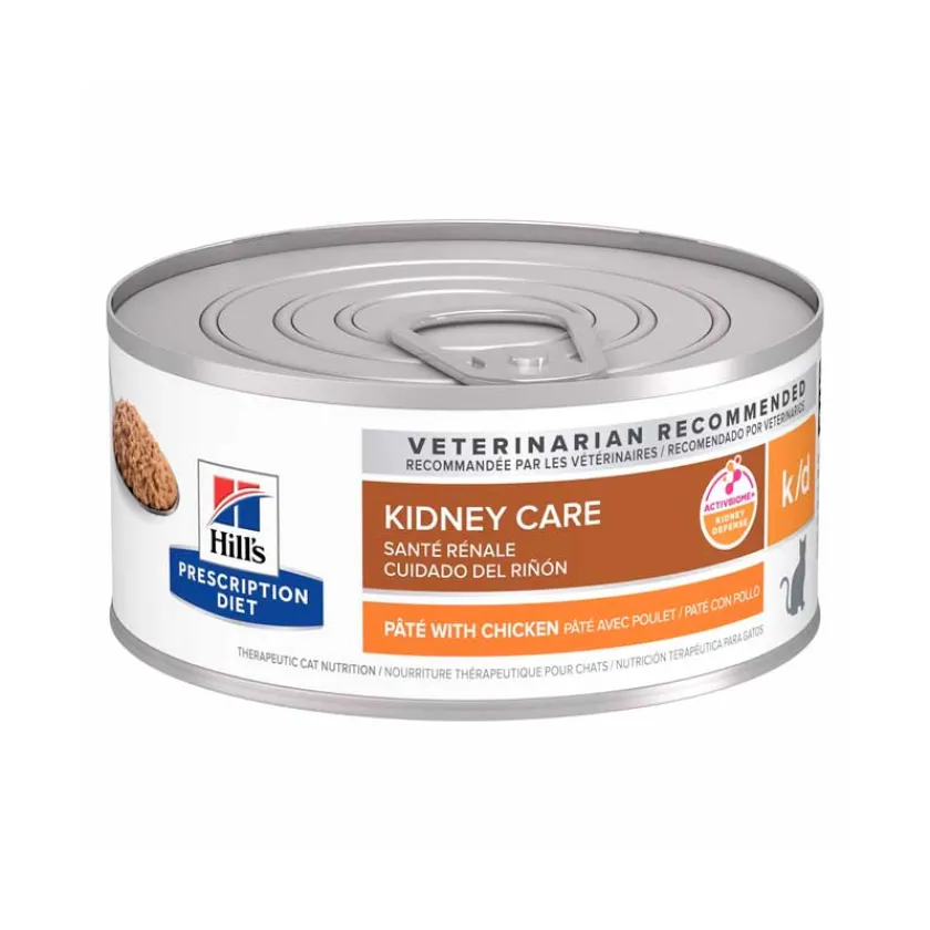 Hills Alimentación Medicada^k/d Felino Renal Lata 156gr