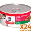 Hills Húmedos^Lata Cat Kitten - Receta de Higado de Pollo Pack 24 Unidades