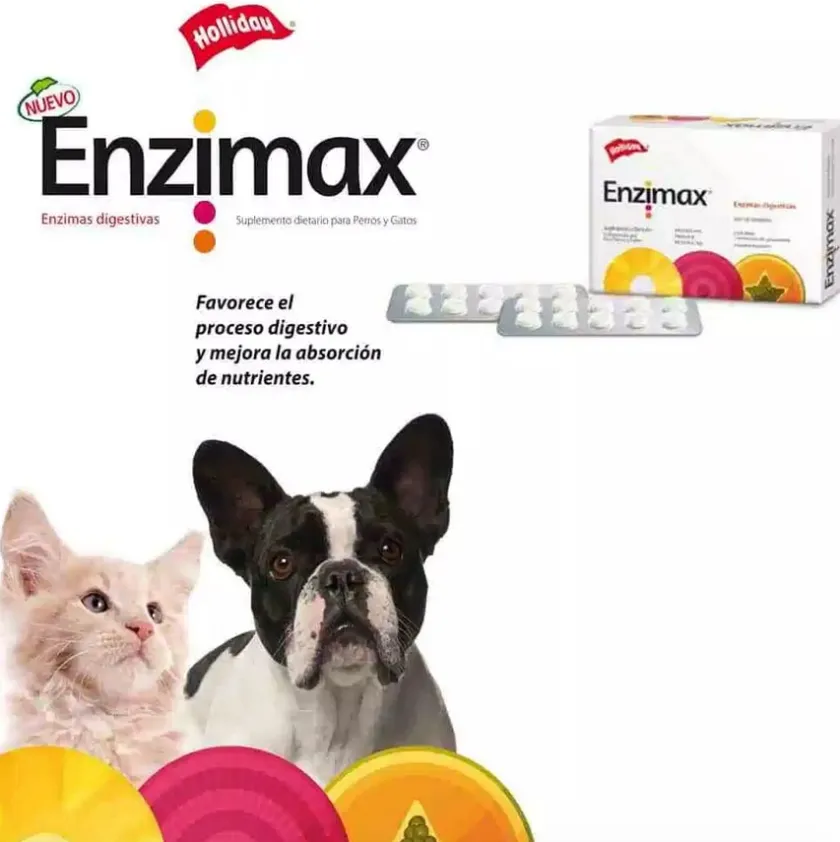 Pro Plan - Purina Vitaminas Y Suplementos^Holliday Enzimax 20 Comprimidos