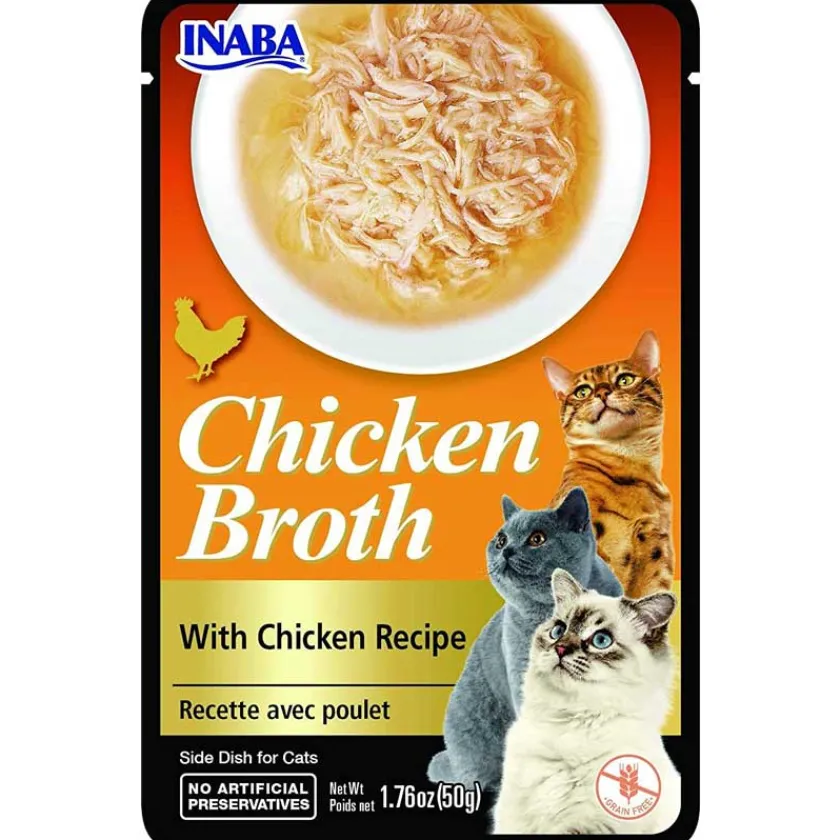 Inaba Húmedos^Churu Broth Pouch Gatos Sabor Pollo 50gr