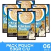 Inaba Húmedos^Churu Broth Pouch Gatos Sabor Pollo y Ostiones 50gr Pack 6 Unidades