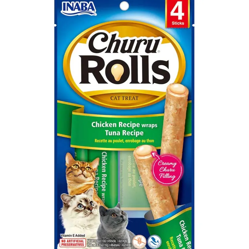 Inaba Naturales | Húmedos^Churu Cat Rolls Tuna 40gr