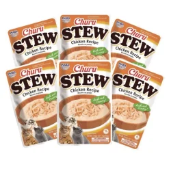 Inaba Húmedos^Churu Cat Stew Chicken 40gr PACK 6 Unidades