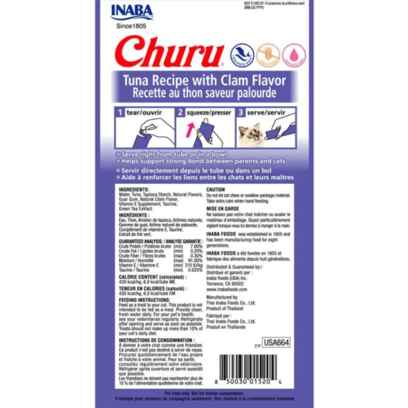 Inaba Húmedos | Castrados^Ciao Churu Atún Con Almeja (56gr)