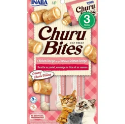 Inaba Galletas^Ciao Churu Bites de Atún con Salmón envueltos en Wraps de pollo (30gr)