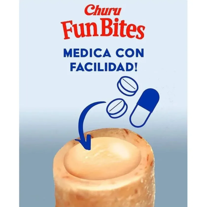 Inaba Galletas^Ciao Churu Bites de Atún con Salmón envueltos en Wraps de pollo (30gr)