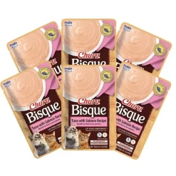 Inaba Galletas^Ciao Churu Cat Bisque Tuna Salmon 40gr PACK 6 Unidades