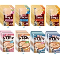 Inaba Húmedos^Ciao Churu Cat Bisque y Stew Pack Degustacion 48 unidades