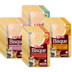 Inaba Húmedos^Ciao Churu Cat Bisque Pack Degustacion 24 unidades