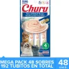 Inaba Húmedos^Ciao Churu Cat Mega Pack Caja 48un Atún y Carne (192 tubitos)