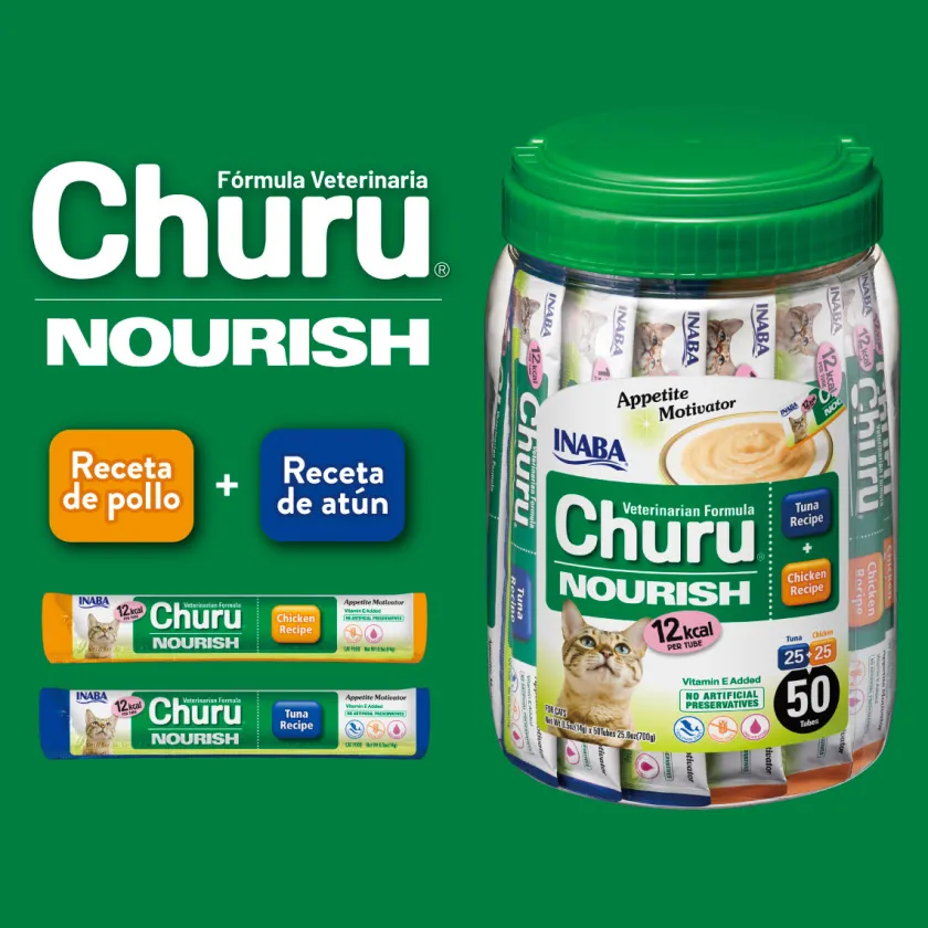 Inaba Húmedos | Galletas^Ciao Churu frasco Nourish Atun y Pollo 50 tubos 700gr