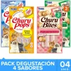 Inaba Húmedos^Ciao Churu Mix Bites y Pops 4 unidades (14 tubitos)