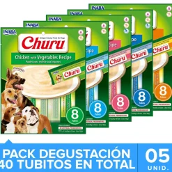 Inaba Húmedos^Ciao Churu para Perros Mix Degustacion con 5 unidades (40 tubitos)