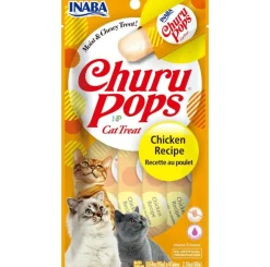 Inaba Galletas^Ciao Churu Pops Pollo 4 tubitos 60gr