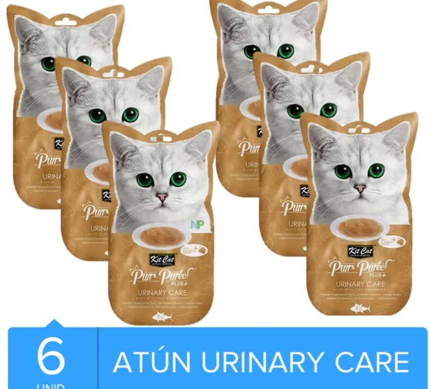 KIT CAT Galletas^Plus+ Atún & Cramberry Urinary Care 4X15GR x 6 UN