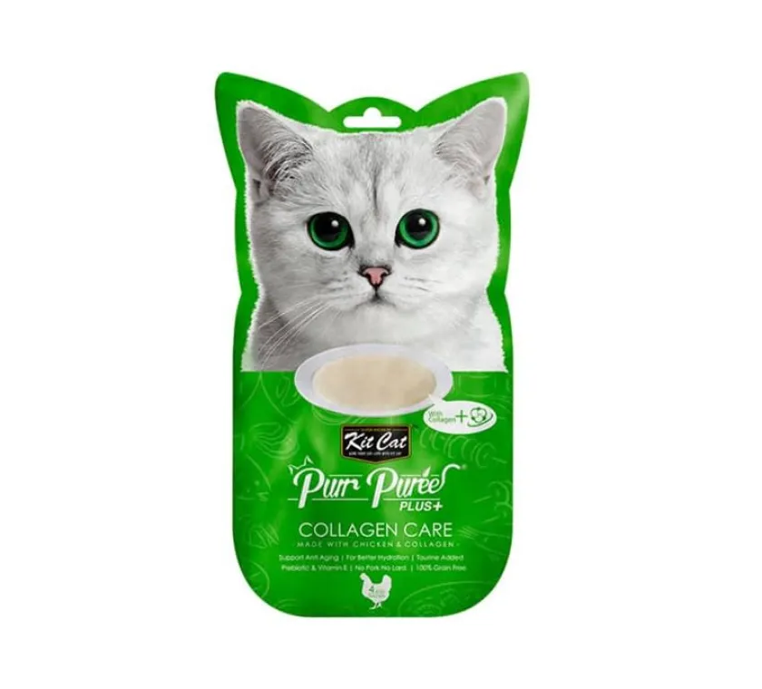 KIT CAT Galletas^Plus+ Chicken & Collagen Care 4 x15gr