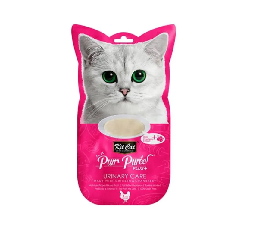 KIT CAT Galletas^Plus+ Chicken & Cramberry (Urinary Care) 4 x15gr