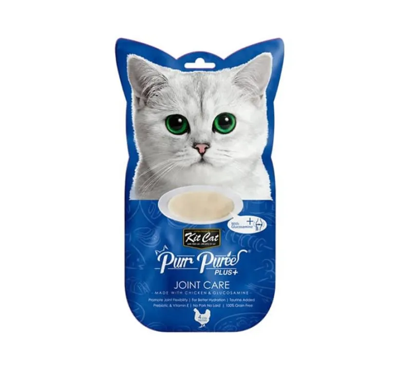 KIT CAT Galletas^Plus+ Chicken & Glucosamine Join Care 4 x15gr