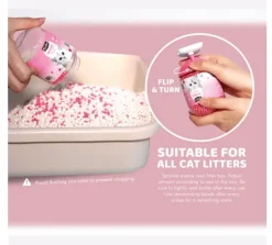 KIT CAT Arenas^Sprinkles Perlas Perfumadas para arena de gato Aroma Durazno 240gr