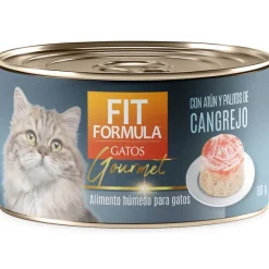Fit Formula Húmedos^Lata Gato Gourmet Sabor Atún y Cangrejo 80gr PACK 48 unidades