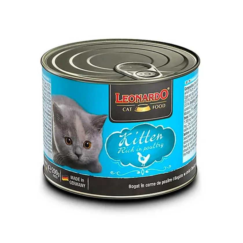 Leonardo Húmedos^Lata Quality Selection Kitten 200gr