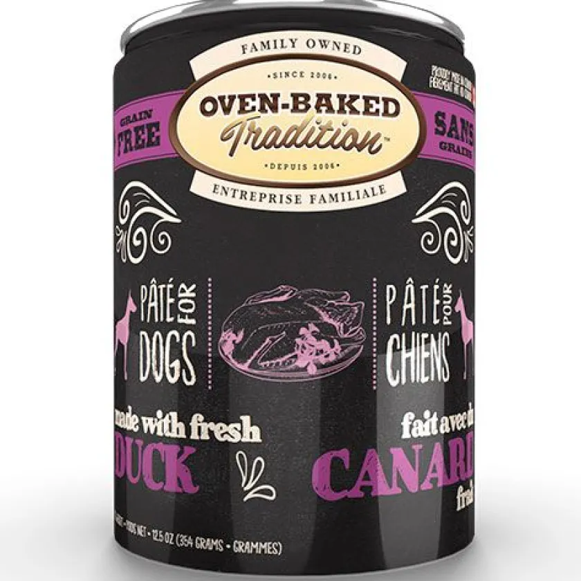 Oven Baked Húmedos^Lata Perro Paté Pato 354gr
