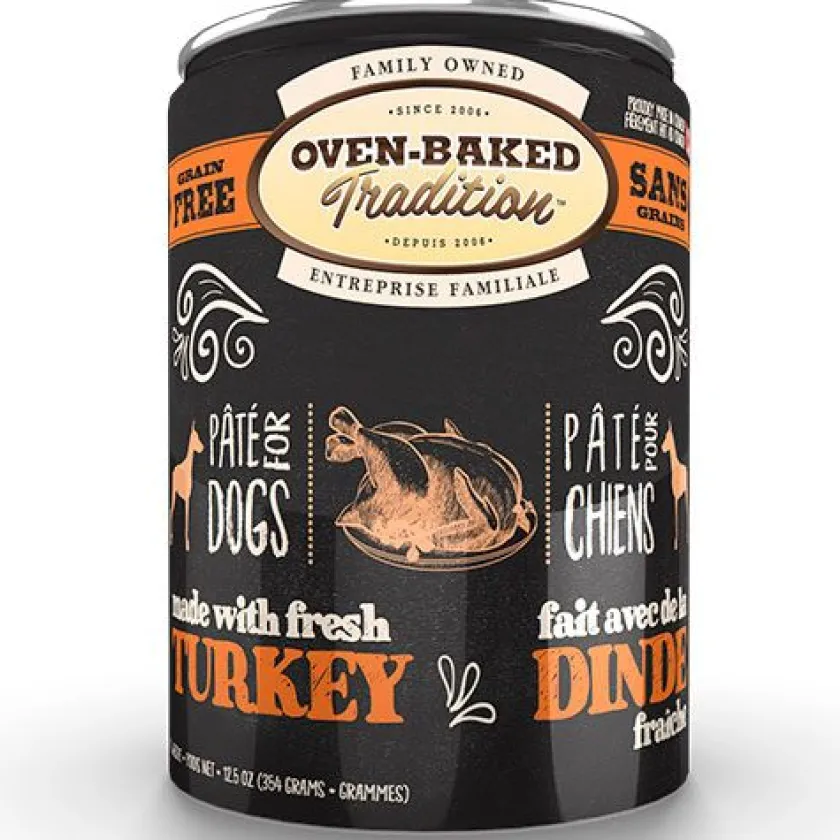 Oven Baked Húmedos^Lata Perro Paté Pavo 354gr
