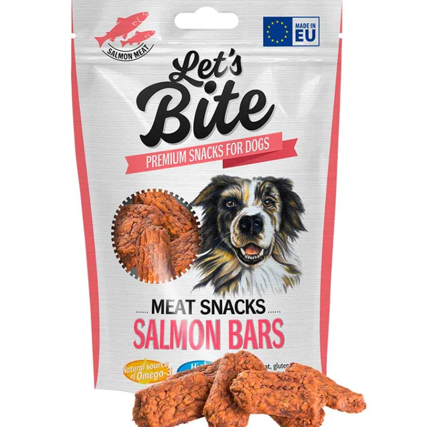 Brit Care Galletas Y Snacks | Adultos (1 A 7 Años)^Let’s Bite Meat Snacks Salmon Bar 80gr