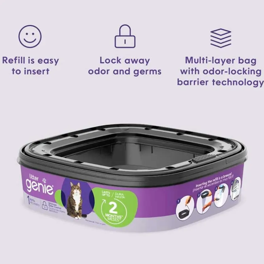 Litter Genie Areneros | Baños Sanitarios (areneros)^Repuesto bolsa para basurero