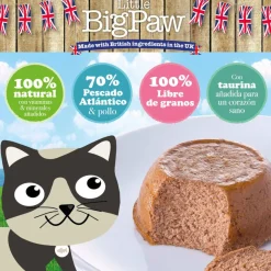 Húmedos^Little Big Paw Snack para Gatos Sabor Salmón Atlantico 85gr