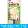 Inaba Húmedos | Adultos (1 A 7 Años)^Mega Pack 48 Sobres Ciao Churu Pollo y Ostiones (192 Tubitos)