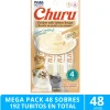 Inaba Castrados | Senior (+7 Años)^Mega Pack 48 Sobres Ciao Churu Pollo y Salmón (192 Tubitos)