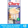 Inaba Húmedos | Castrados^Mega Pack 48 Sobres Ciao Churu Atún Con Almeja (192 Tubitos)