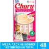 Inaba Húmedos | Castrados^Mega Pack 48 Sobres Ciao Churu Atún Con Camarones (192 Tubitos)