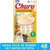 Inaba Húmedos | Castrados^Mega Pack 48 Sobres Ciao Churu Atún con Queso (192 Tubitos)