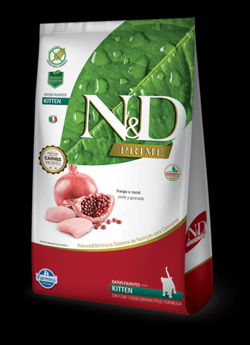 Nu0026D Gatitos (0 A 12 Meses)^Natural and Delicious Grain Free Feline Kitten Pollo y Granada 1.5kg