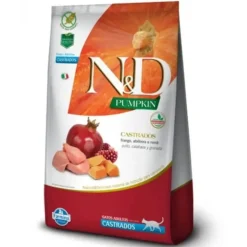 Nu0026D Castrados^Natural and Delicious Pumpkin Pollo Felino Castrado Adulto 7.5kg