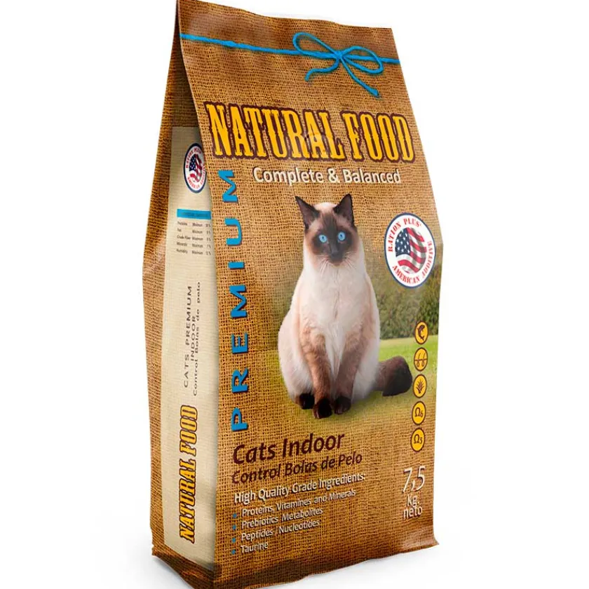 Natural Food Castrados | Adultos (1 A 7 Años)^Cats Adult Indoor Hairball Control 7,5kg