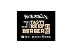Naturalistic Masticables^Dog Premium Tasty Beef Burgerwith BBQ 220gr