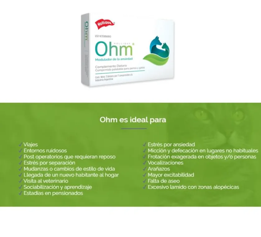 Holliday Vitaminas Y Suplementos^Ohm Biomodulador de Ansiedad 21 Comprimidos