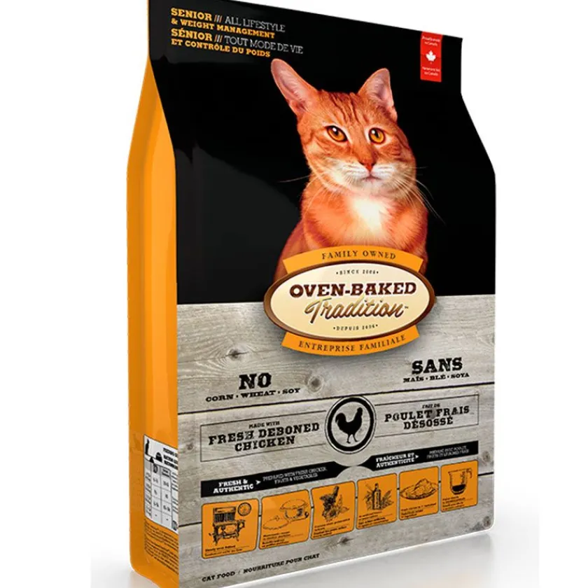Oven Baked Control Peso | Senior (+7 Años)^Cat Traditional Senior and Light Chicken 4.54kg