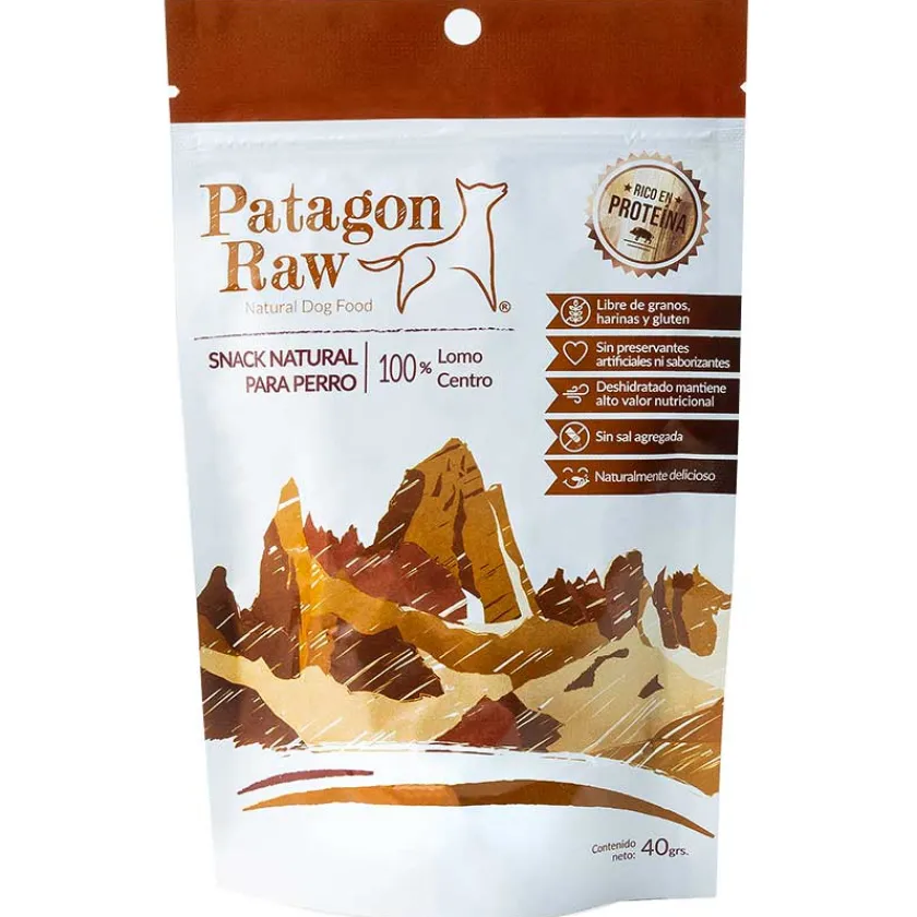 Patagon Raw Naturales^para Perros Sabor Lomo de Centro 40gr